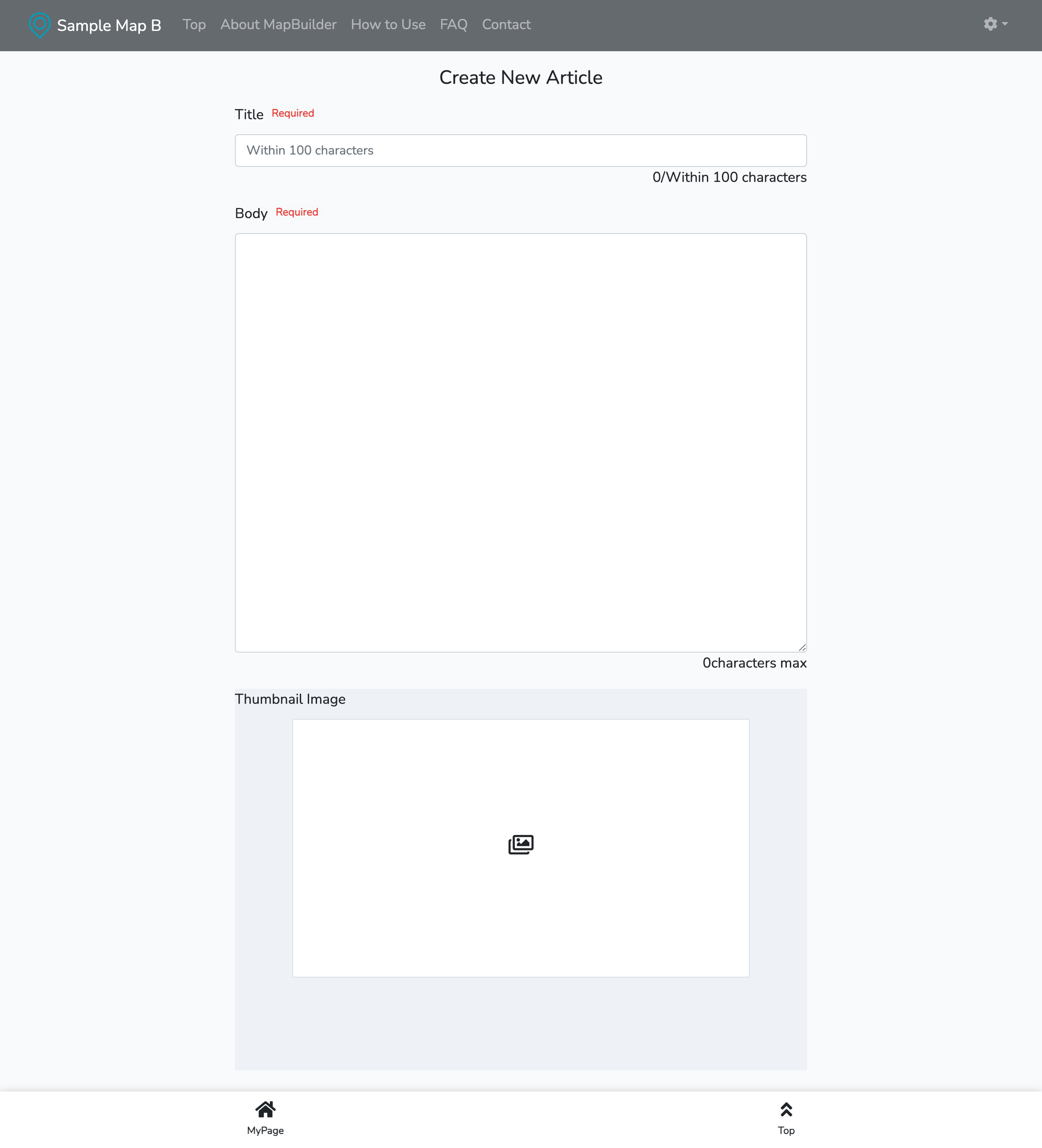 Creating an article