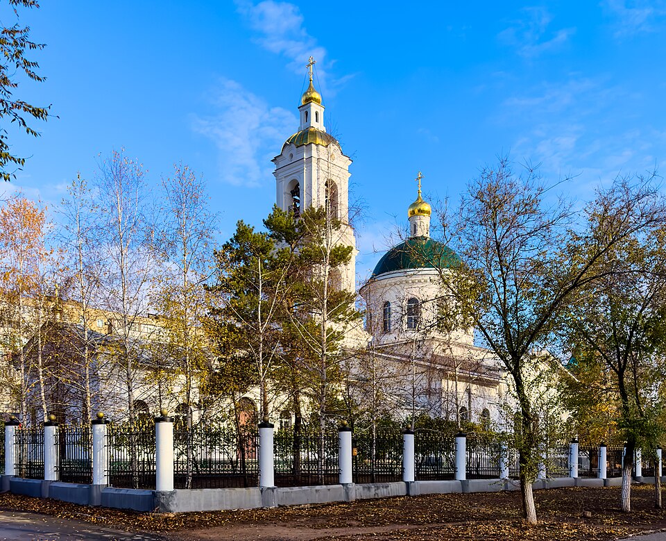 Saint Nicholas Orthodox cathedral in Orenburg（Russia）