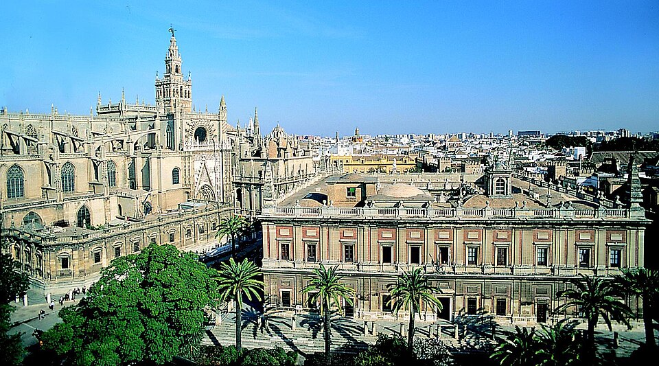 Cathedral, Alcázar and Archivo de Indias in Seville（Spain）