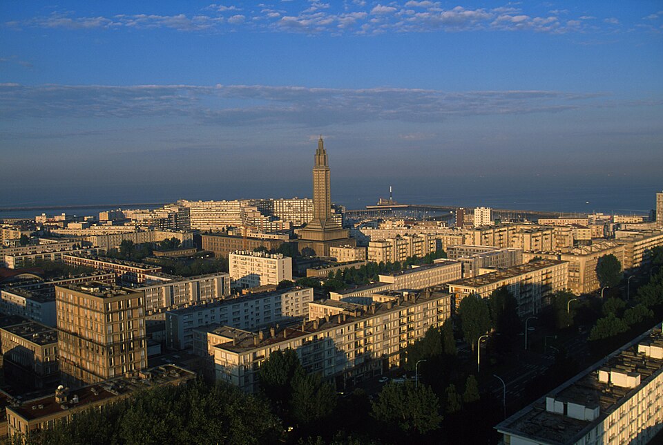 reconstructed center of Le Havre（France）